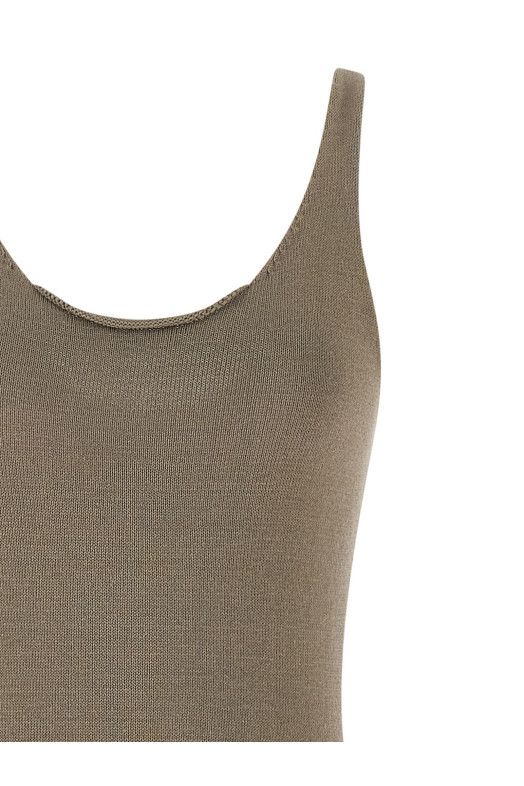 'Raw Knit' dress Beige