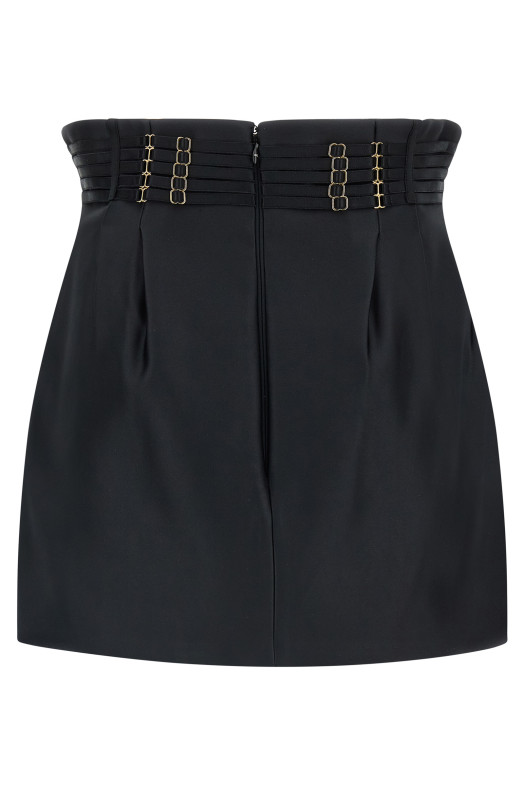 Mini strap skirt Black