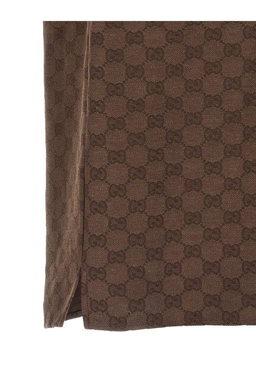 'GG' canvas shirt Brown