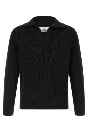 Polo sweater Black