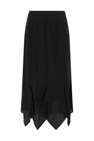 Valentino Garavani crêpe de chine skirt Black