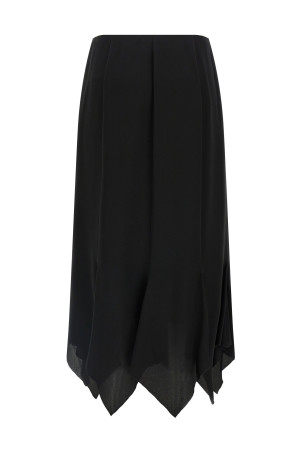 Valentino Garavani crêpe de chine skirt Black