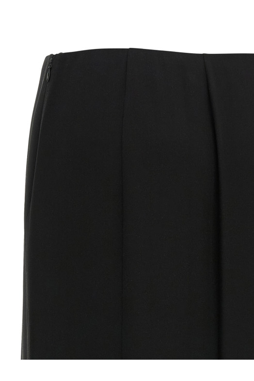 Valentino Garavani crêpe de chine skirt Black