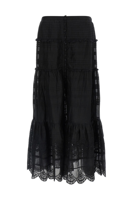 'Paoline' long skirt Black