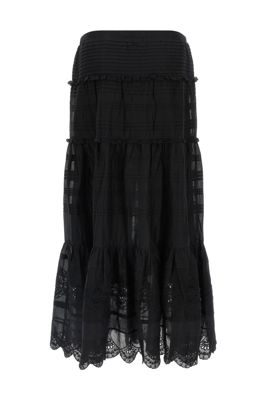 'Paoline' long skirt Black