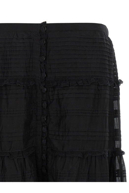 'Paoline' long skirt Black