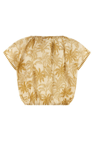 'Crocodile' top Beige