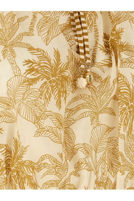 'Crocodile' top Beige