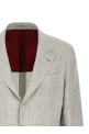Linen operated blazer White
