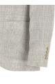 Linen operated blazer White