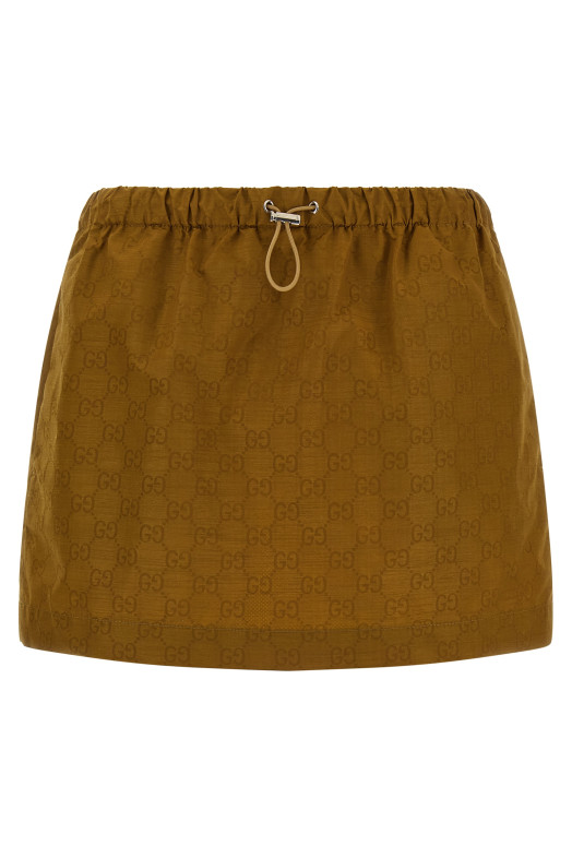 'GG' canvas skirt Beige