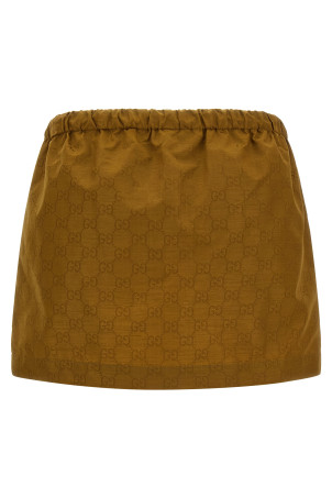 'GG' canvas skirt Beige