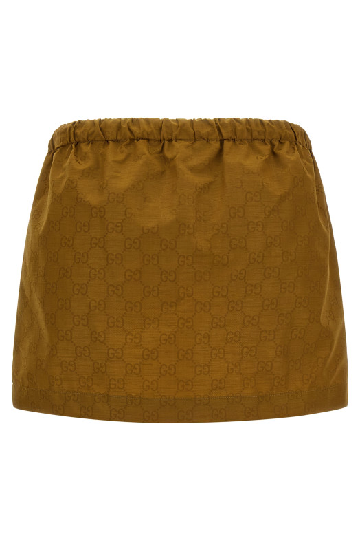 'GG' canvas skirt Beige