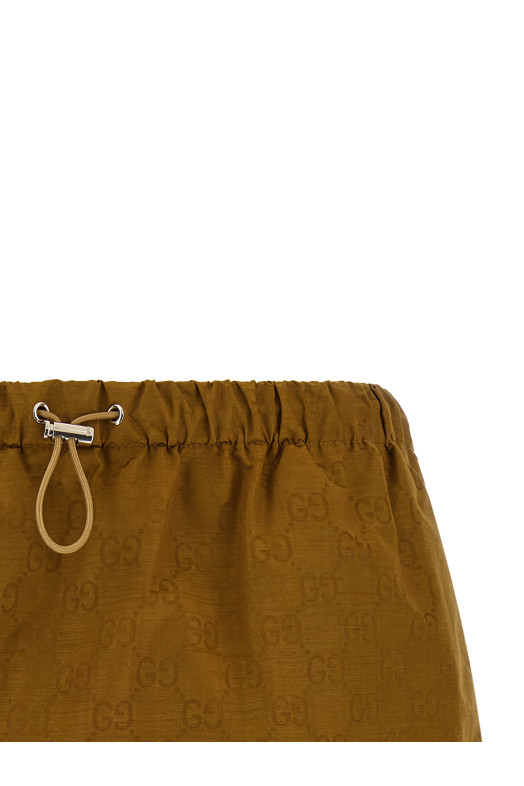 'GG' canvas skirt Beige