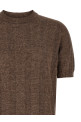 Linen sweater Brown