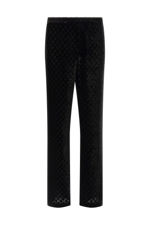 'GG' velvet pants Black