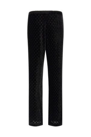 'GG' velvet pants Black