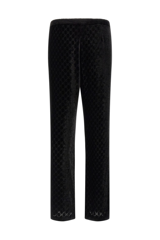 'GG' velvet pants Black