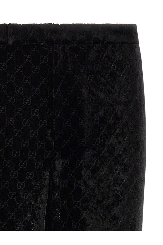 'GG' velvet pants Black