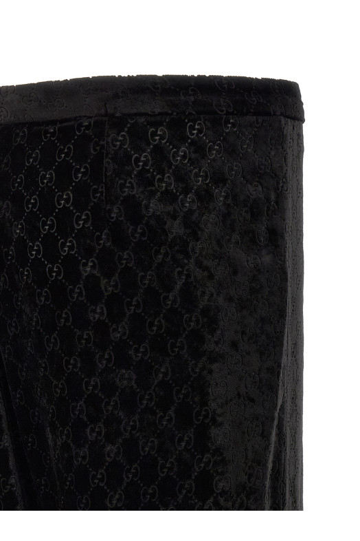 'GG' velvet pants Black