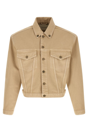 'Shrunken Denim' jacket Beige
