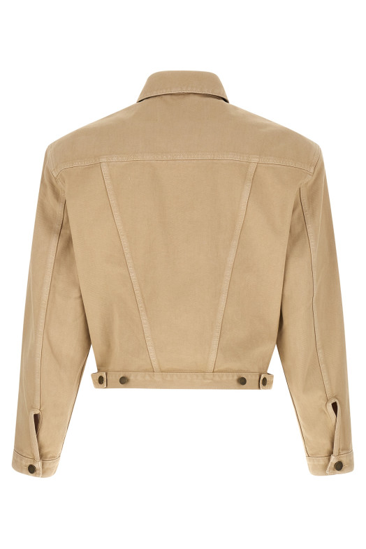 'Shrunken Denim' jacket Beige
