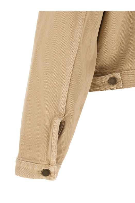'Shrunken Denim' jacket Beige