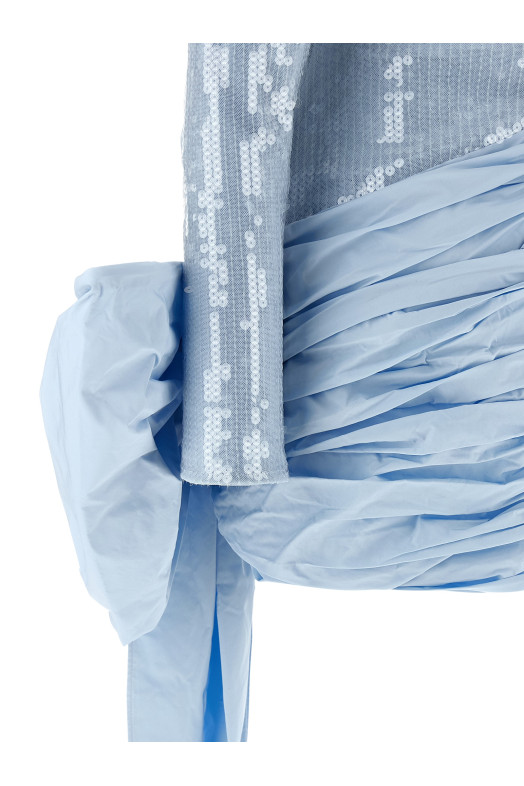 'Sequins Bow' mini dress BLUE