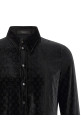 'GG' velvet shirt Black