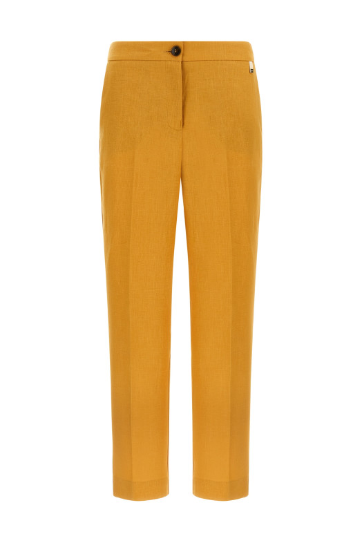 Linen trousers orange