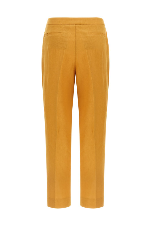 Linen trousers orange