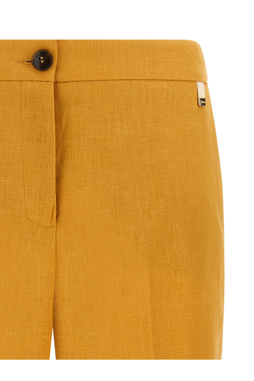 Linen trousers orange