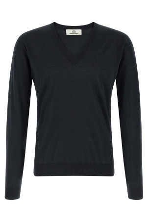 Cotton and silk sweater Blue