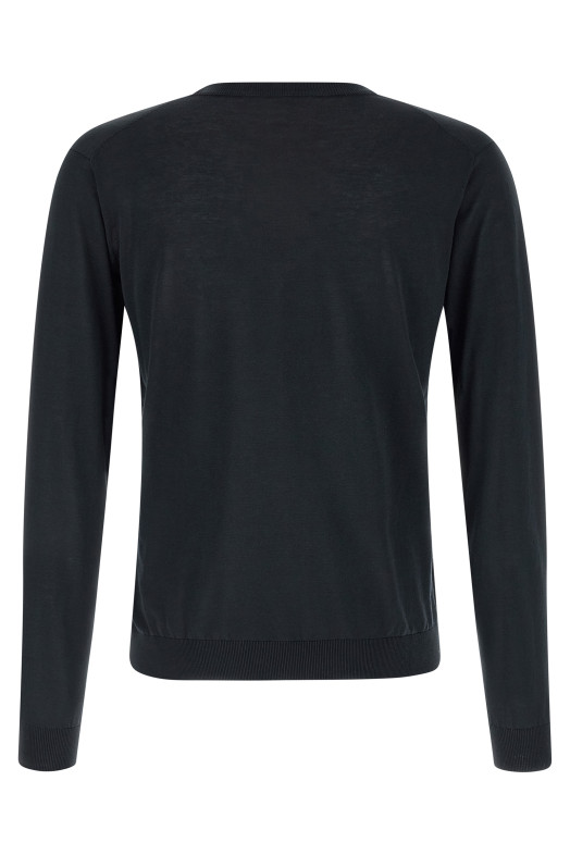 Cotton and silk sweater Blue