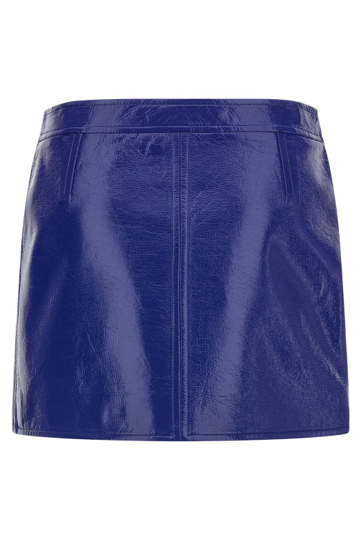 'Reedition Vinyl' skirt Blue