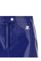 'Reedition Vinyl' skirt Blue