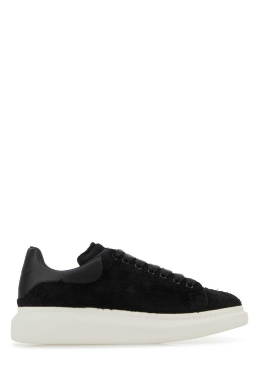 Black leather sneakers with black leather heel Black ALEXANDER MCQUEEN (553680WIAC8)
