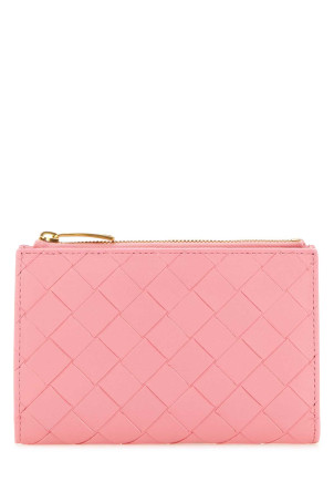 Pink nappa leather medium Intrecciato wallet BOTTEGA VENETA (749940VCPP2)