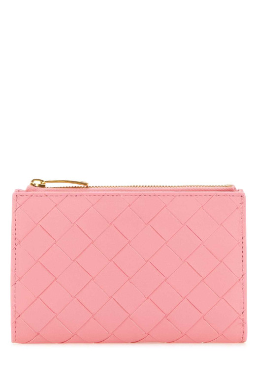 Pink nappa leather medium Intrecciato wallet BOTTEGA VENETA (749940VCPP2)