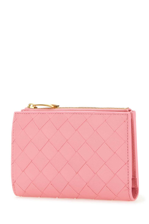Pink nappa leather medium Intrecciato wallet BOTTEGA VENETA (749940VCPP2)