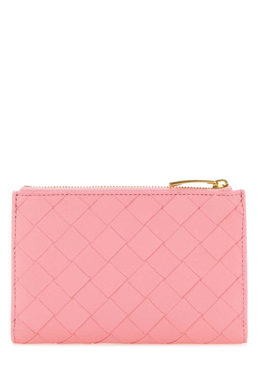 Pink nappa leather medium Intrecciato wallet BOTTEGA VENETA (749940VCPP2)