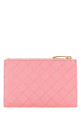Pink nappa leather medium Intrecciato wallet BOTTEGA VENETA (749940VCPP2)