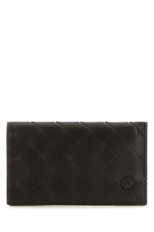 Dark brown nappa leather card holder BOTTEGA VENETA (755506VCPP3)