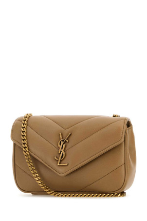 Camel leather mini LouLou crossbody bag SAINT LAURENT (821749AAEAX)