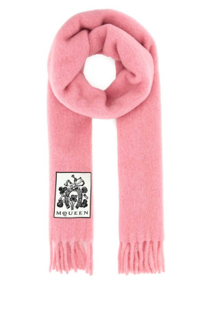 Pink alpaca blend scarf ALEXANDER MCQUEEN (8357073E78Q)