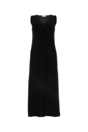 Black stretch cotton blend dress JIL SANDER (J02CT0261J15391)