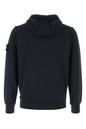 Midnight blue cotton sweatshirt Black STONE ISLAND (L1S156100062S0051)