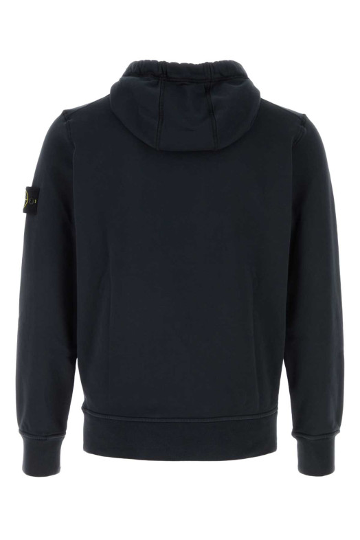 Midnight blue cotton sweatshirt Black STONE ISLAND (L1S156100062S0051)