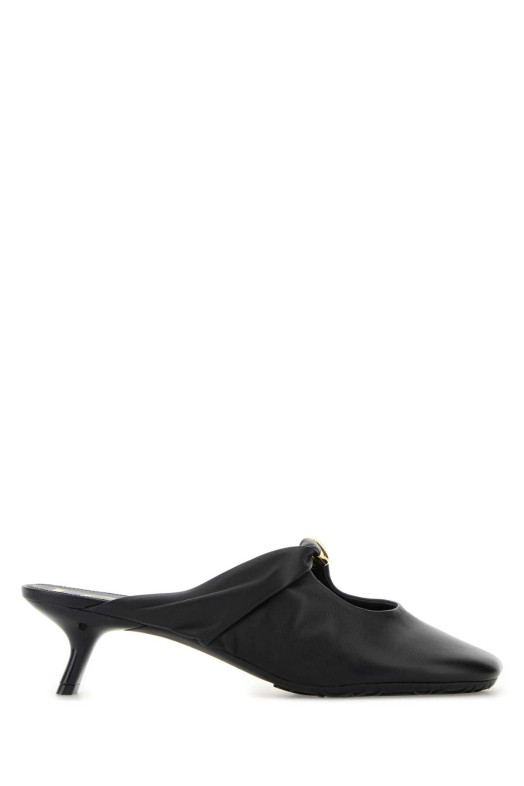 Black nappa leather Pebble mules Black LOEWE (L815379X95)