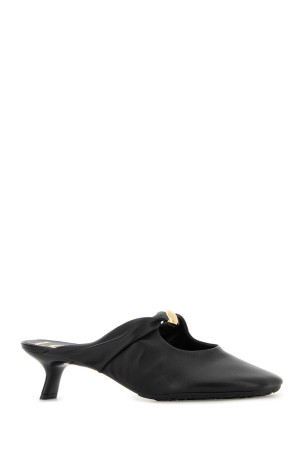 Black nappa leather Pebble mules Black LOEWE (L815379X95)